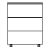 Cassettiera B�rocontainer C3 wei� lackiert
