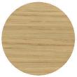 SELTZ Esstisch � 90 cm Edelstahl / Eiche gebleicht