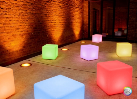 Leuchtw�rfel Cube LED PRO Accu
