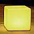 Leuchtw�rfel CUBE LED Outdoor mit LED-Gl�hbirne wei�