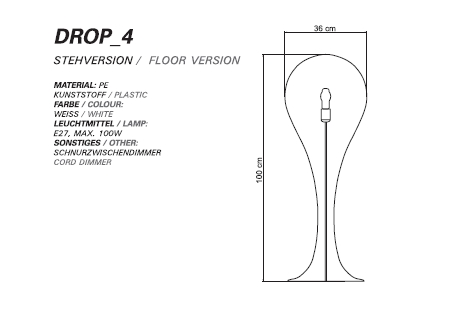 DROP-4 Stehleuchte