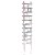 Morestore CD-Leiter RAL9006 alusilber, pulverbeschichtet, glatt poliert