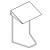 CUBA Laptoptisch chrom / Ablage Leder wei�