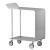 MONZA Beistelltisch rollbar silber