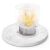 ponton Feuerstelle oO Platte Marmor wei�