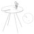 LITTLE LILLY Tisch � 50 cm RAL 9016 verkehrsweiss