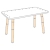GROWING TABLE Kindertisch / Schreibtisch wei� beschichtet