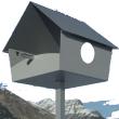 Vogelhaus Piep Show XXL silber