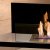 Corner Flame Eckkamin 542B Edelstahl / Glas schwarz