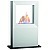 CARRE Standkamin XT freistehend wei� / Seitenteile schwarz