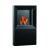 CARRE Wandkamin XL inkl. R�ckwand schwarz