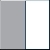 SCHNELLER RAUM Raumteiler klein RAL 9006 wei�aluminium / Stoff wei�
