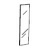 UP AND DOWN Zubeh�r Spiegel, H�he 120 cm, Kanten schwarz