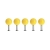 DOTS Garderobenhaken 5er Set gelb