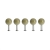 DOTS Garderobenhaken 5er Set sarfari