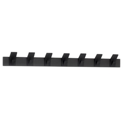 HOOK Hakenleiste 70 schwarz/Haken schwarz