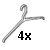 HOOK Kleiderb�gel 4er-Set wei�