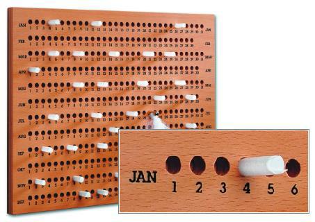 Geburtstagskalender HAPPY B Buche