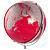Standglobus APOLLO 17 rot