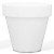 Beleuchteter Blumentopf BORDATO LISCIO H50 cm � 58 cm wei�