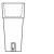 TORRE beleuchtetes Pflanzgef�� 100 wei�