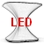 MILO Leuchttisch H 73 cm wei� mit LED Beleuchtung