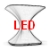 MILO Leuchttisch H 57 cm wei� mit LED Beleuchtung