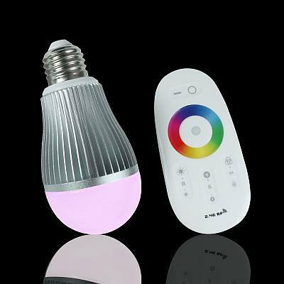 Touch Screen LED RGB White Glhbirne 6 Watt, Funk-Fernbedienung, s