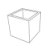 OPEN CUBE 43 Leuchtw�rfel / Leuchtregal wei�
