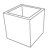 OPEN CUBE 73 Leuchtw�rfel / Leuchtregal wei�