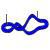 KNOT Pendelleuchte blau