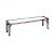 FLIP Gartenbank klappbar 160 x 43 Edelstahl/Teak massiv