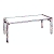 FLIP Gartentisch klappbar 220 x 90 Edelstahl/Teak massiv