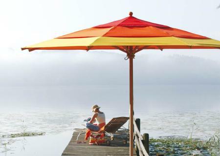 Klassiker Sonnenschirm Weish�upl in bunt