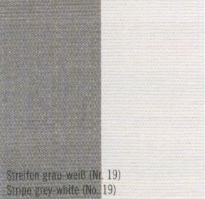Weish�upl Stoff�bersicht - DOLAN 19 grau/wei� Streifen 8,5 cm