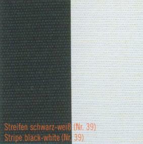 Weish�upl Stoff�bersicht - DOLAN 36 schwarz/wei� Streifen 8,5 cm