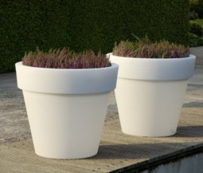ROMA LIGHT beleuchteter Blumentopf