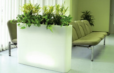 MILANO LIGHT Pflanzgef�� beleuchtet