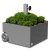 FLOWERPOWER Pflanzk�bel / Schirmst�nder dunkelgrau