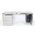 LEICHTBAU_DESK Schreibtisch Beton grau / verchromt
