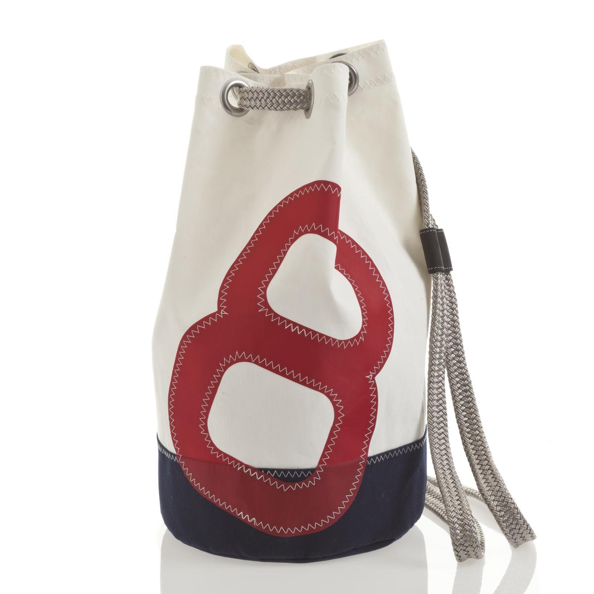 Jack Mini Tasche Dacron marineblau, Nr 8 rot