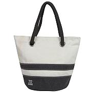 Sandy Tasche Dacron natur mit schwarzen Streifen Sandy Tasche Dacron natur mit schwarzen Streifen