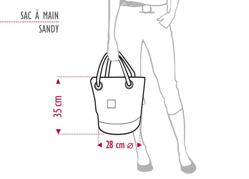 Proportionen der Sandy Tasche