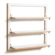 FLÄPPS Wandregal 80x80x3 weiß lackiert