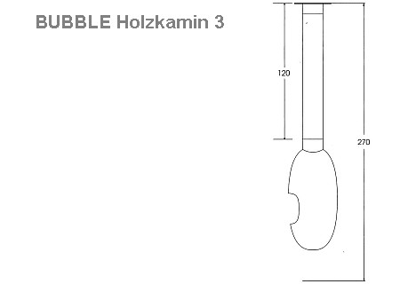 BUBBLE 3 Deckenkamin frei h�ngend