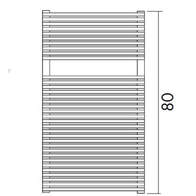 TRIM BATH Design-Heizkrper, HxB:116x50cm, wei