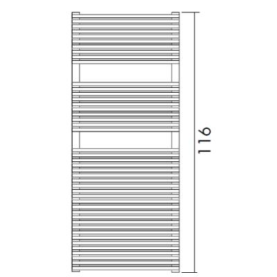 Antrax Design-Heizkrper TRIM-BATH 116 cm hoch