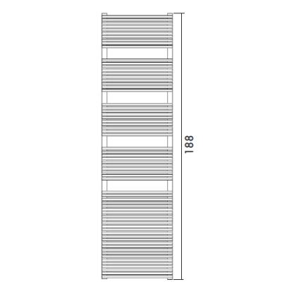 Antrax Design-Heizkrper TRIM-BATH 188 cm hoch