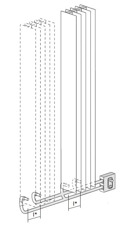 Antrax Design-Heizkörper SERIE TT vertikal