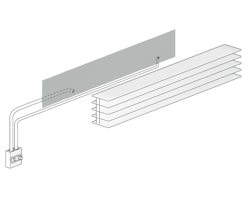 Externe Ventile fr den Heizkrper TT horizontal